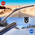 Universal Car Windshield Wiper Blade – 11 Layer Rubber Strip – All Season J/U Hook